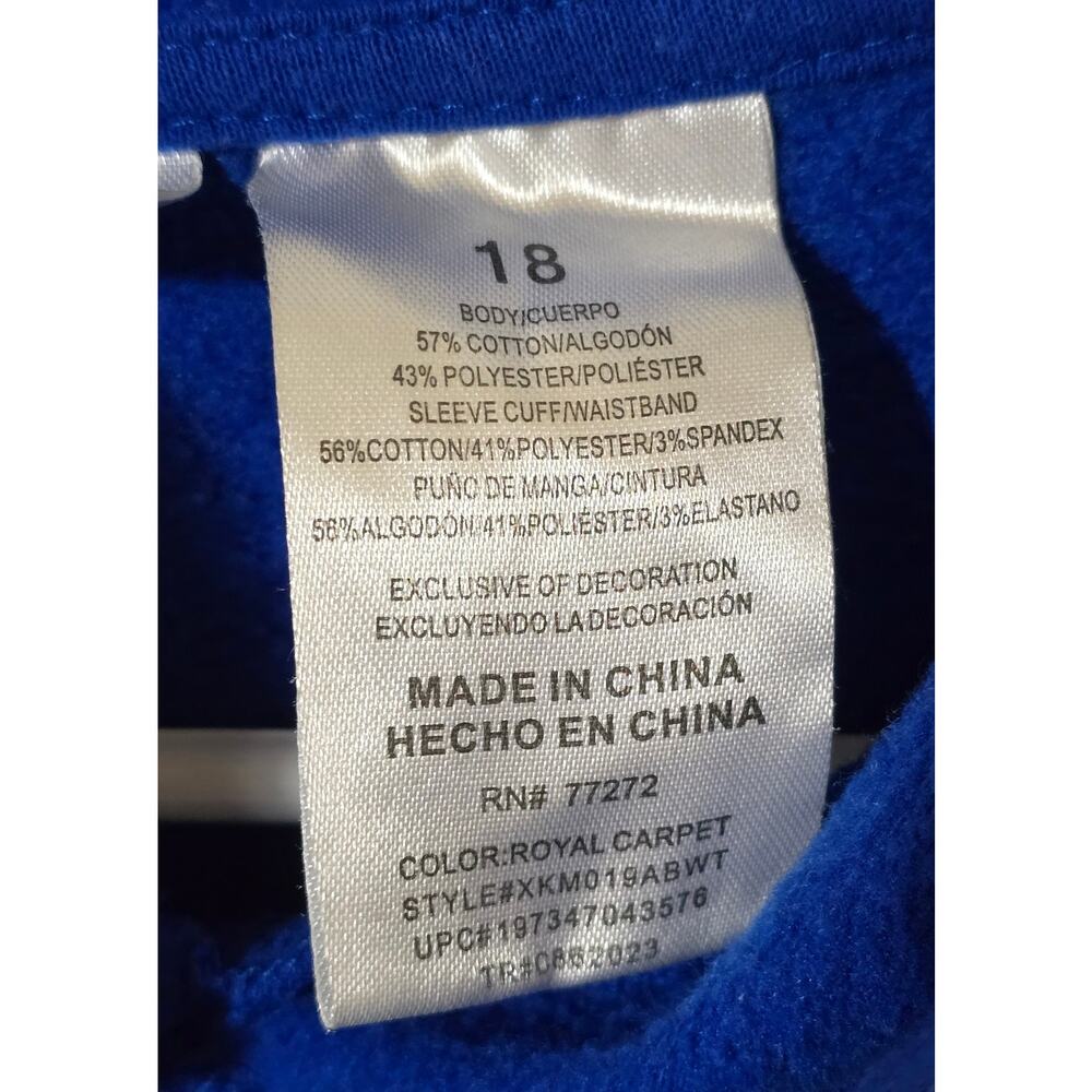 Nintendo Mario Brothers Mario Cart Graphic Hoodie Blue Youth 18 Mens Small - Picture 5 of 7